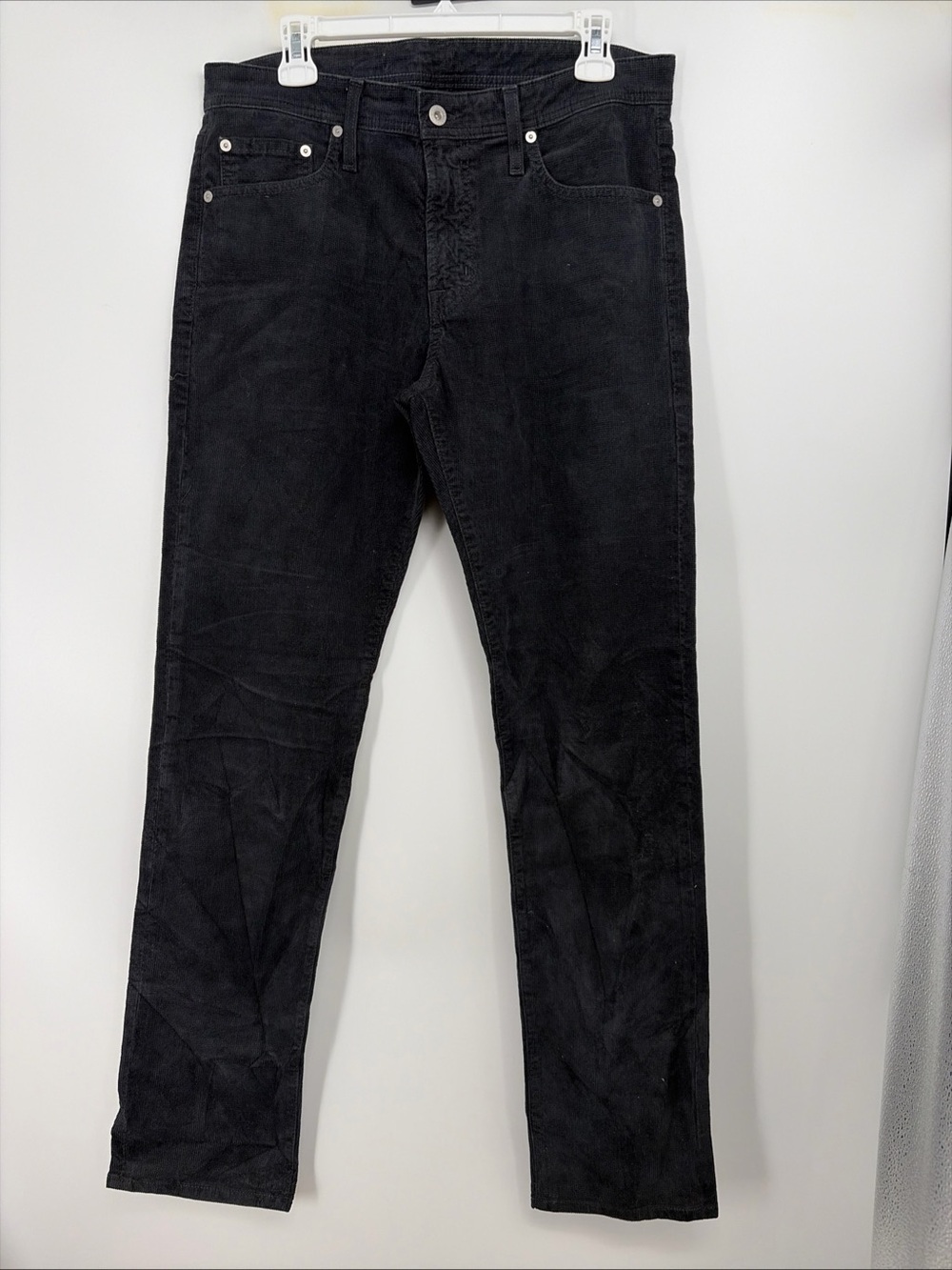 AG Men’s Corduroy Pants Size 32 X 32 Pure Black NWOT